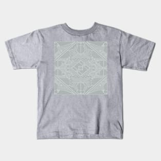 Gray Botanical Dots Kids T-Shirt